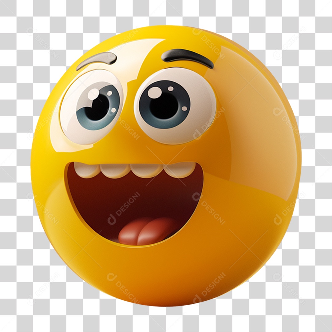 Emoji 3D Gestos Emoções PNG Transparente