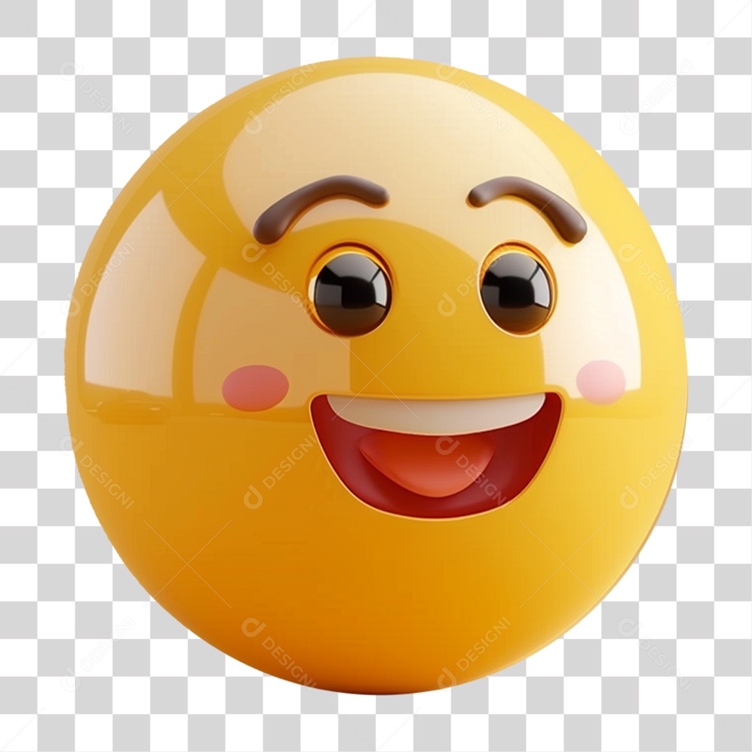 Emoji 3D Gestos Emoções PNG Transparente