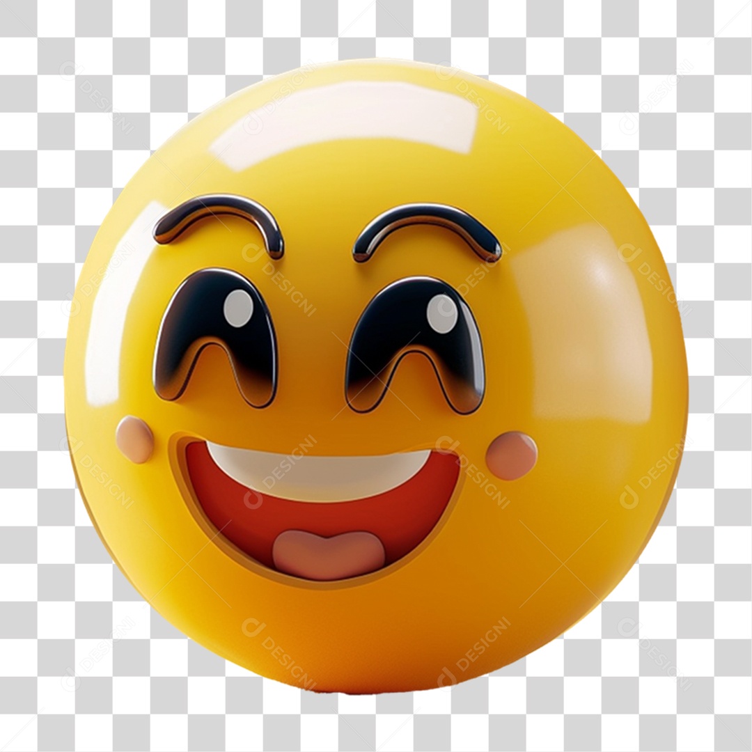 Emoji 3D Gestos Emoções PNG Transparente