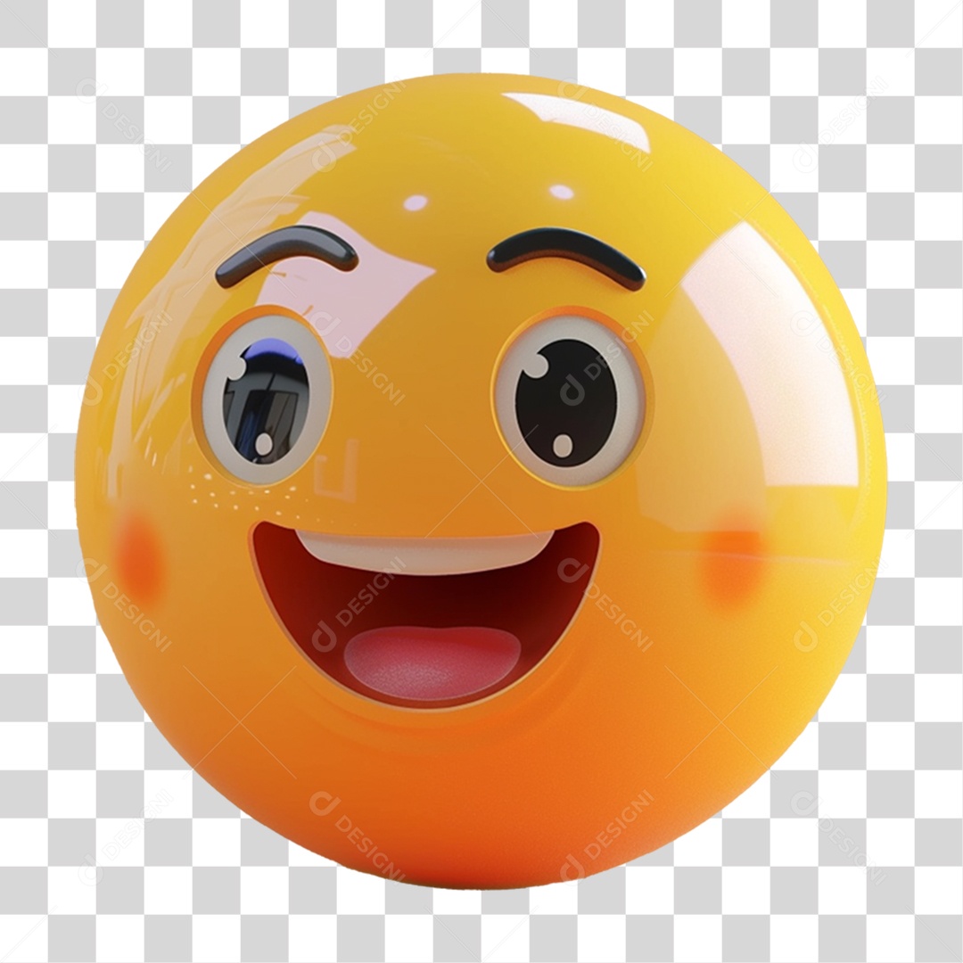 Emoji 3D Gestos Emoções PNG Transparente