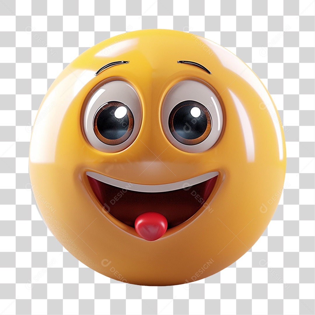 Emoji 3D Gestos Emoções PNG Transparente