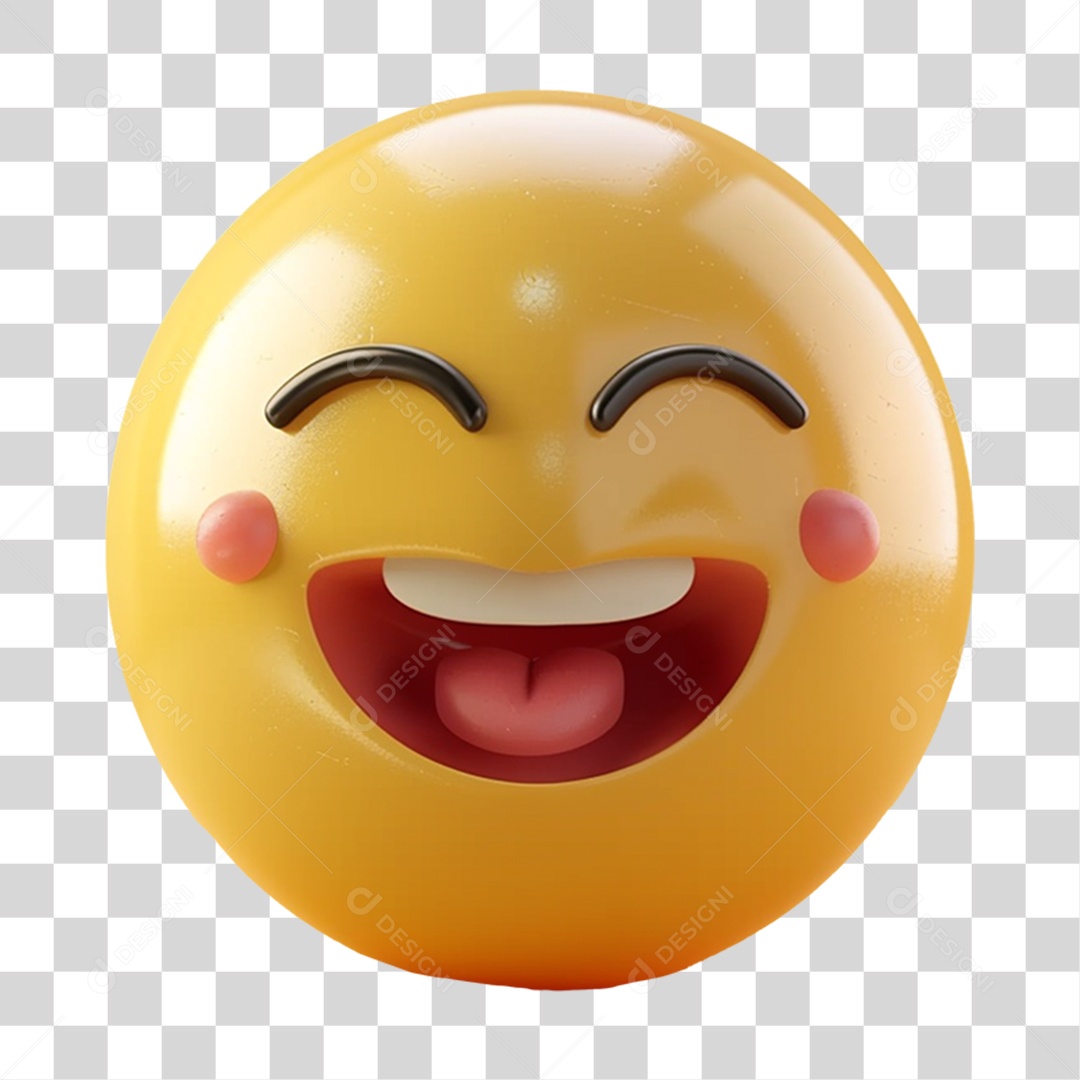 Emoji 3D Gestos Emoções PNG Transparente