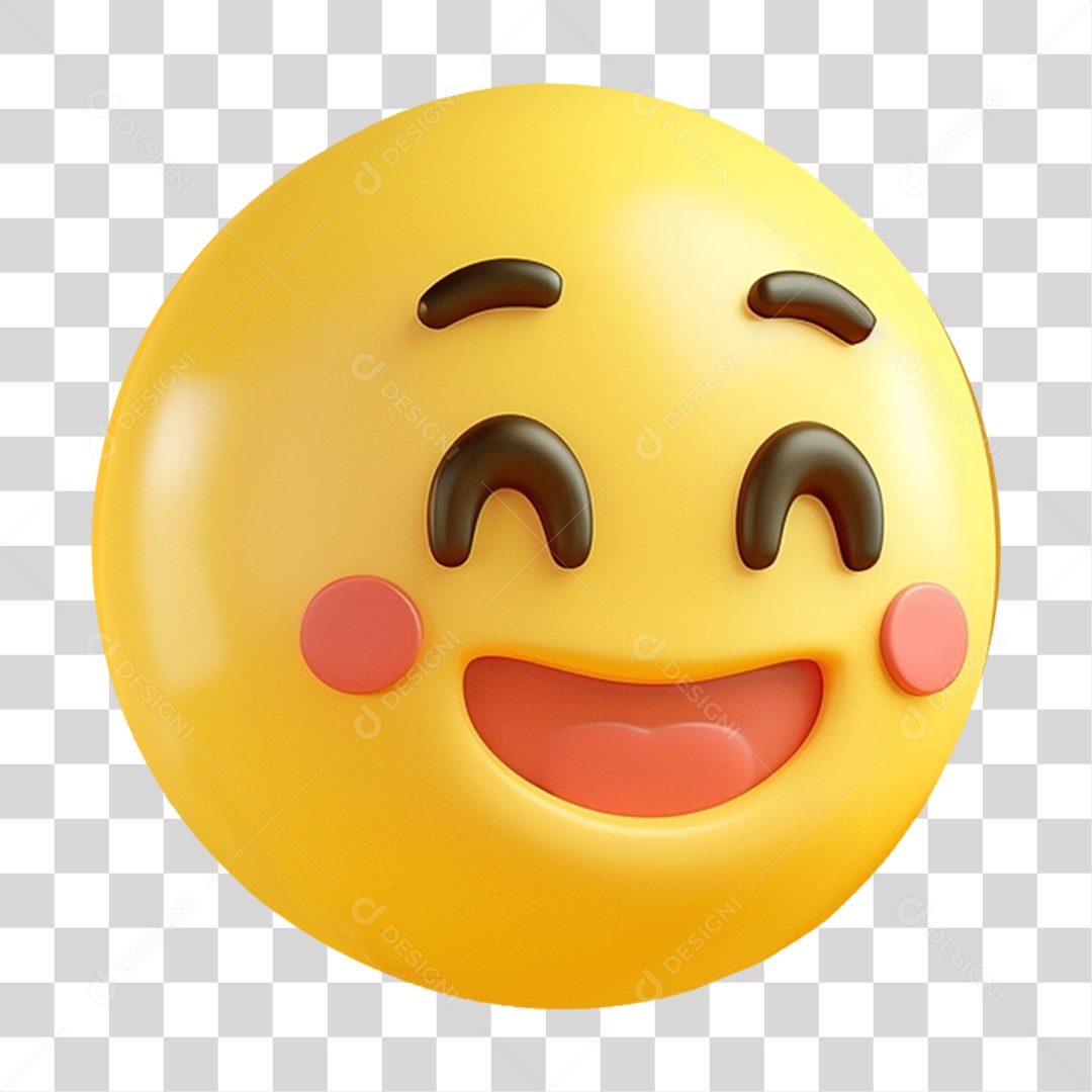 Emoji 3D Gestos Emoções PNG Transparente