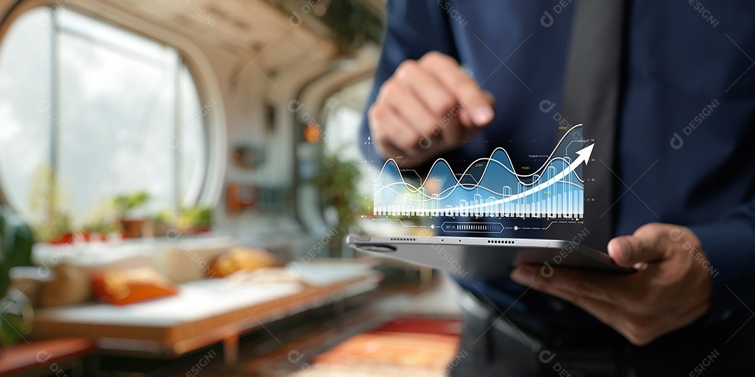 Homem jovem empresário mexendo em seu celular smartphone