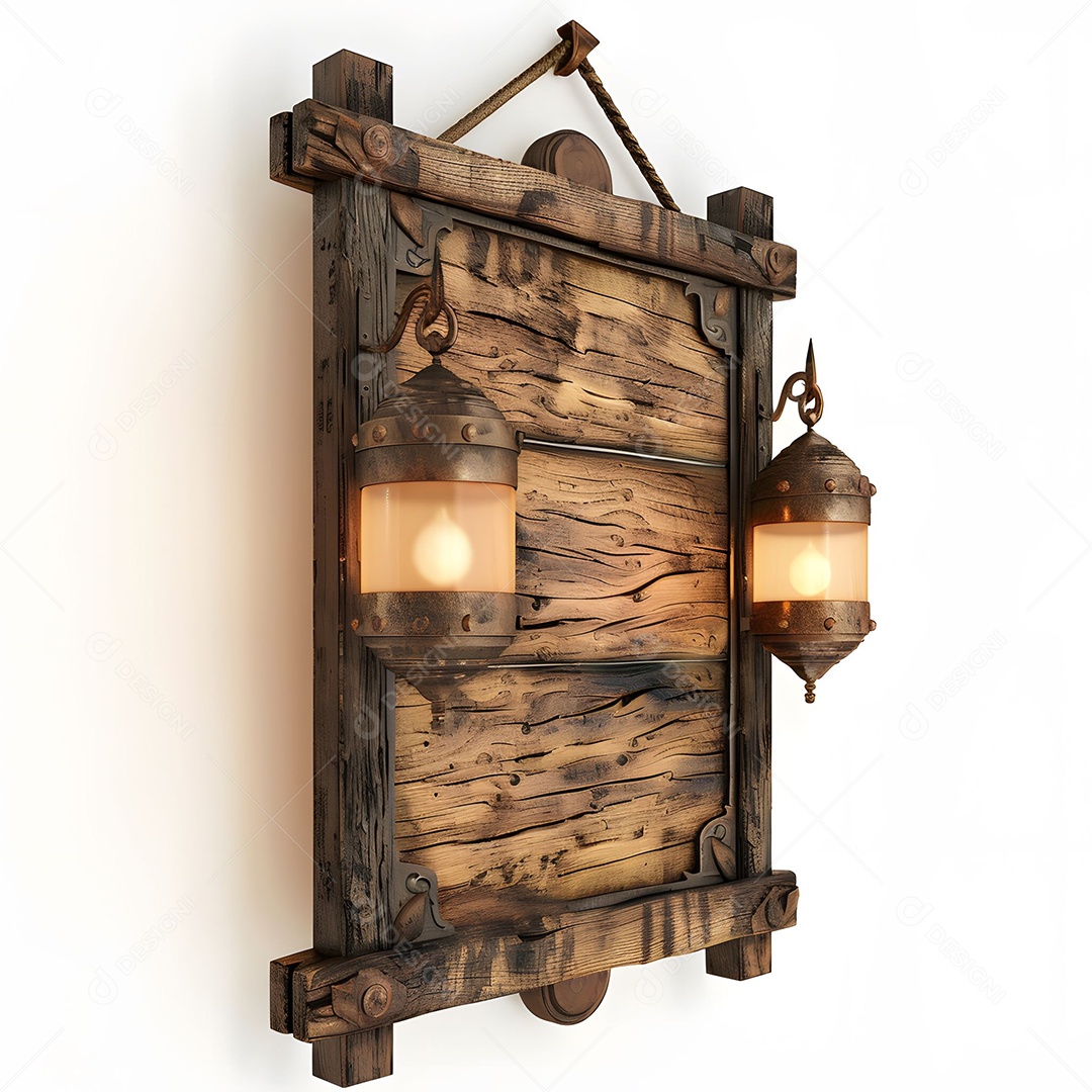 Imagem composição festa junina madeiras