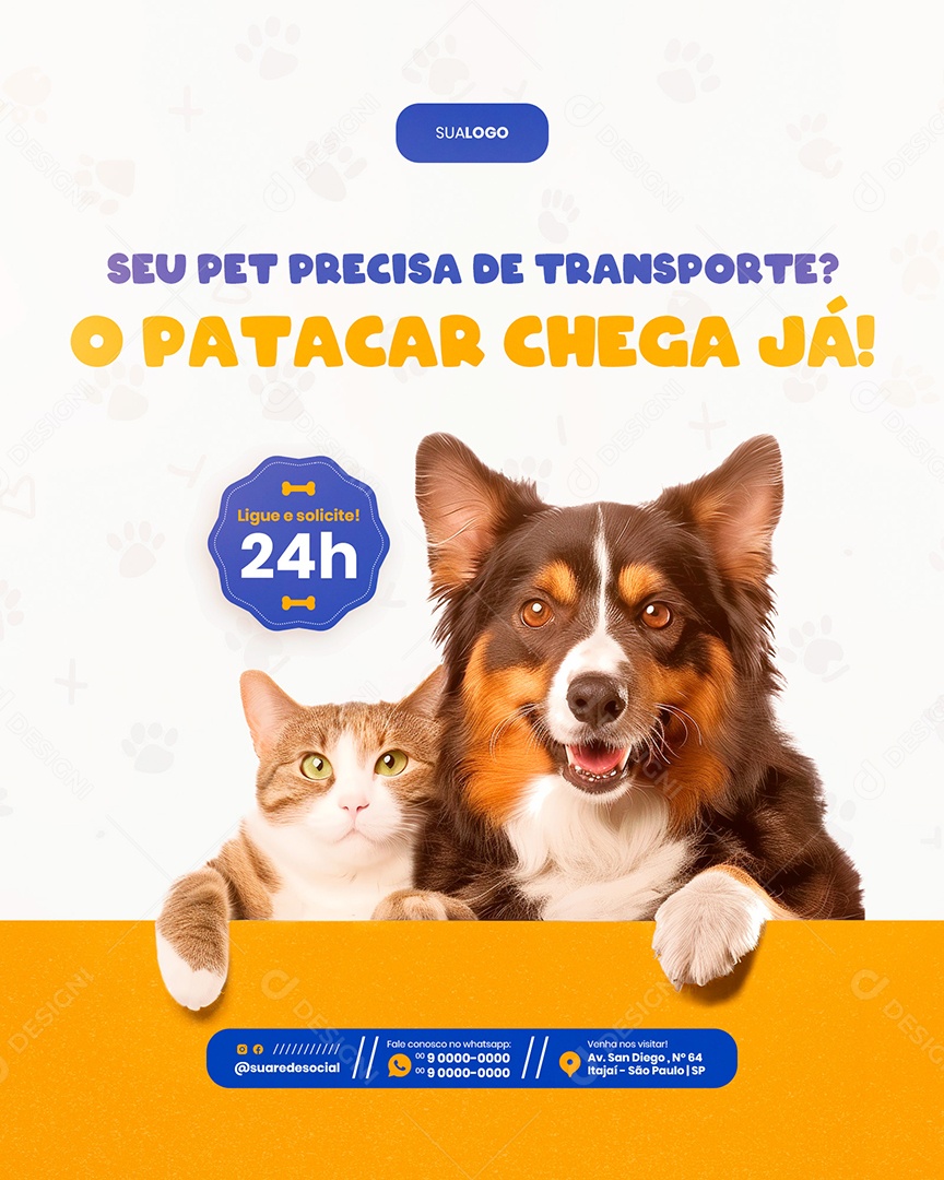 Petshop o Patacar Chaga já Social Media PSD Editável