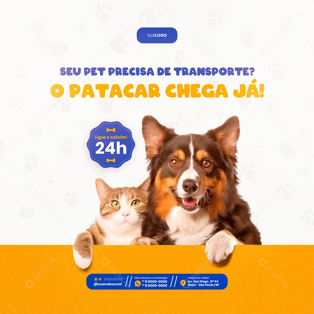 Feed Petshop o Patacar Chaga já Social Media PSD Editável