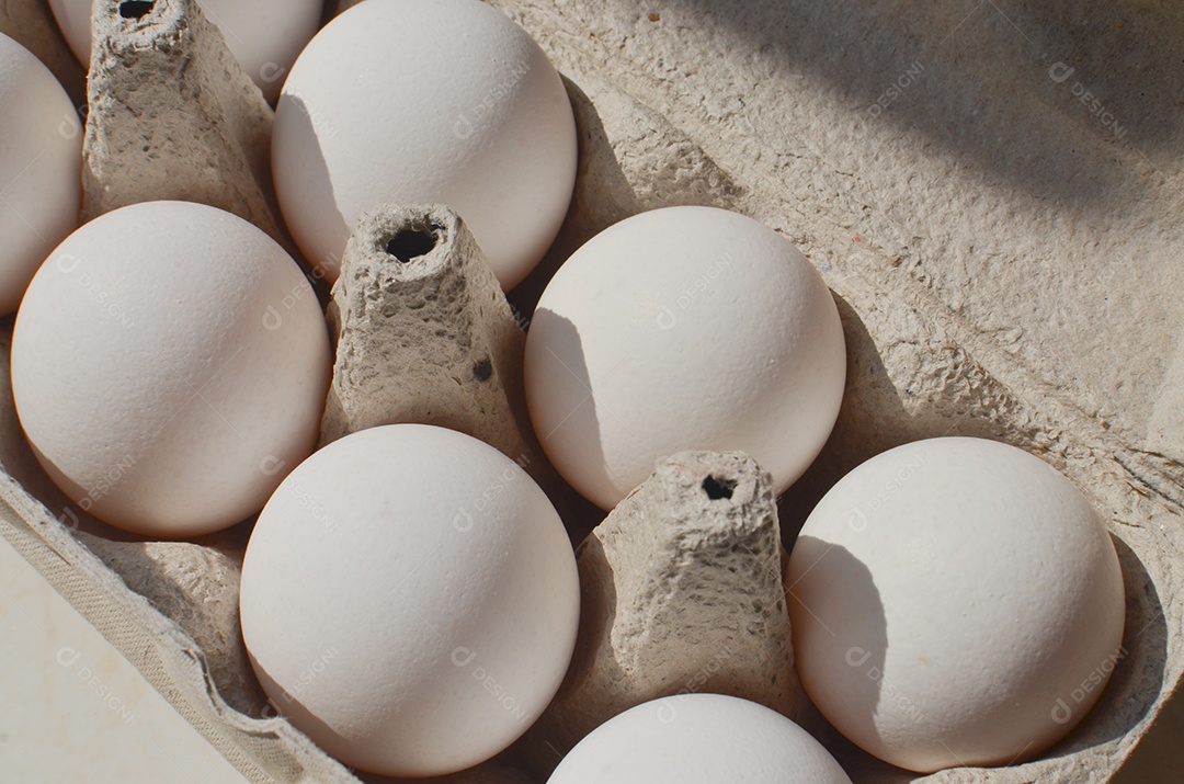 Caixa de ovos de granja