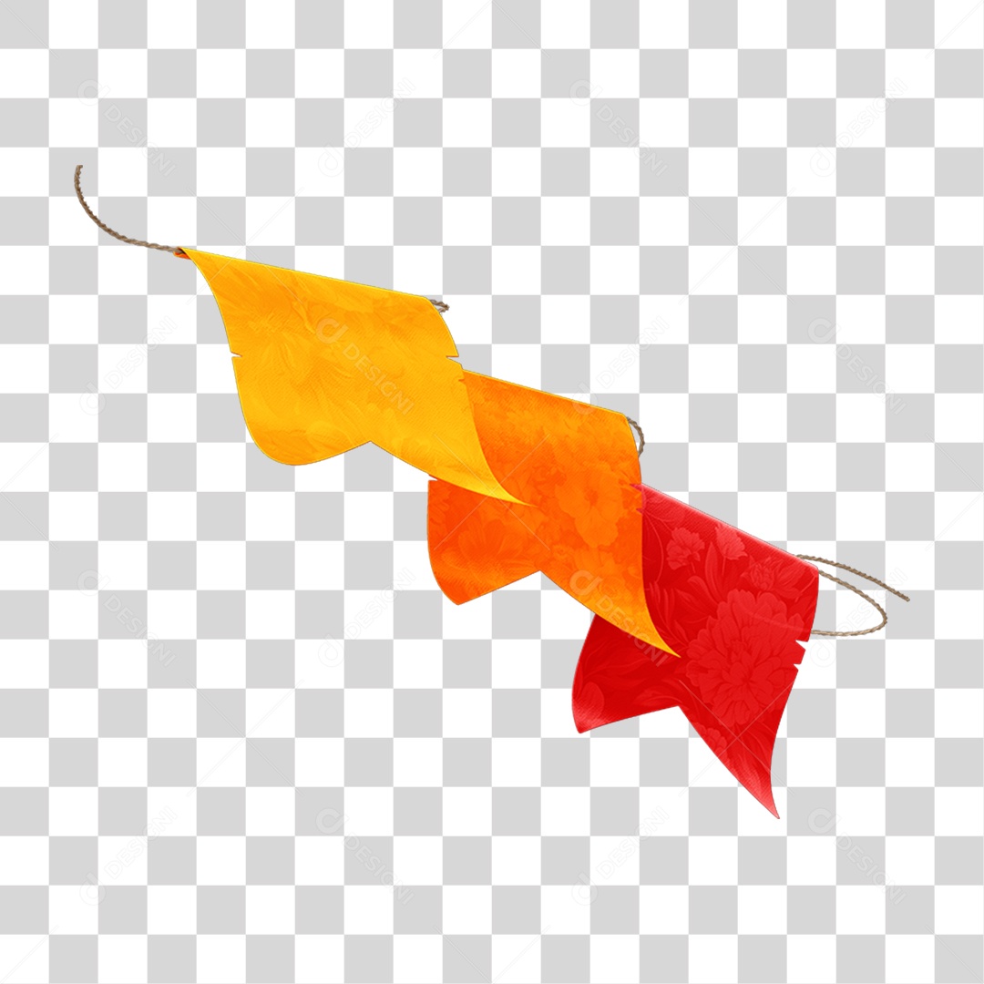 Bandeirola de Papel PNG Transparente