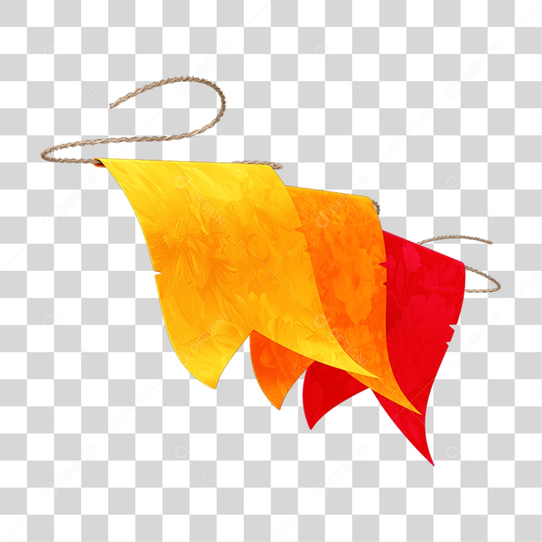 Bandeirola de Papel PNG Transparente