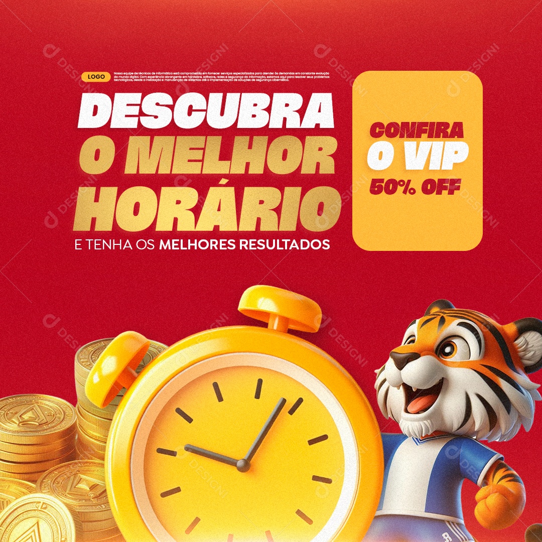 Cassino Descubra o Melhor Horário Melhores Resultados Social Media PSD Editável