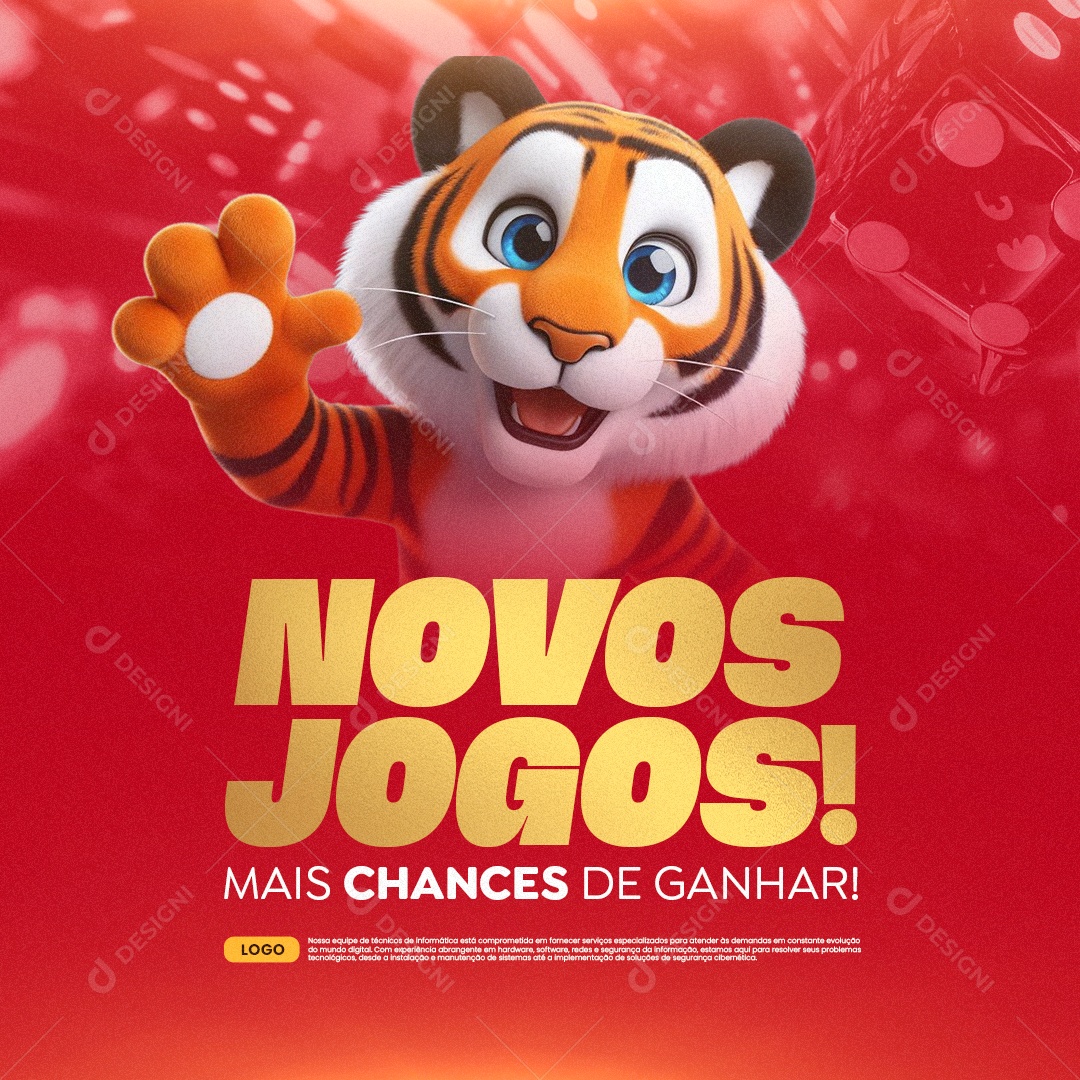 Cassino Novos Jogos Mais Chances de Ganhar Social Media PSD Editável