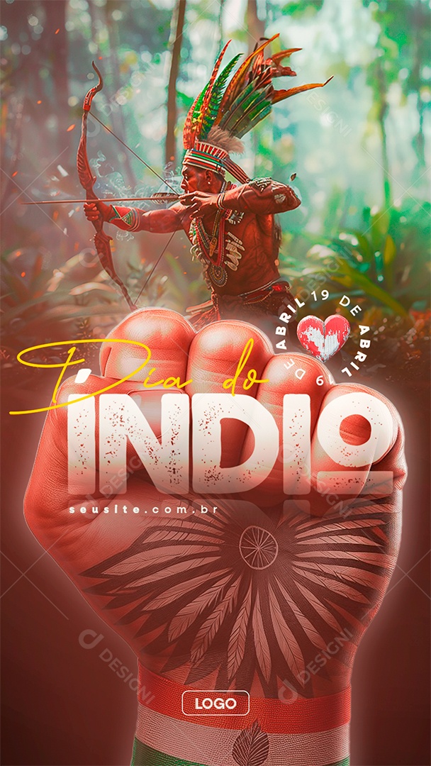 Story Dia do Índio 19 de Abril Social Media PSD Editável
