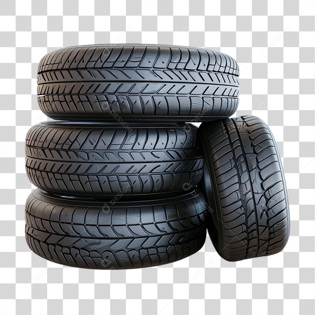 Pilha de Pneus PNG Transparente