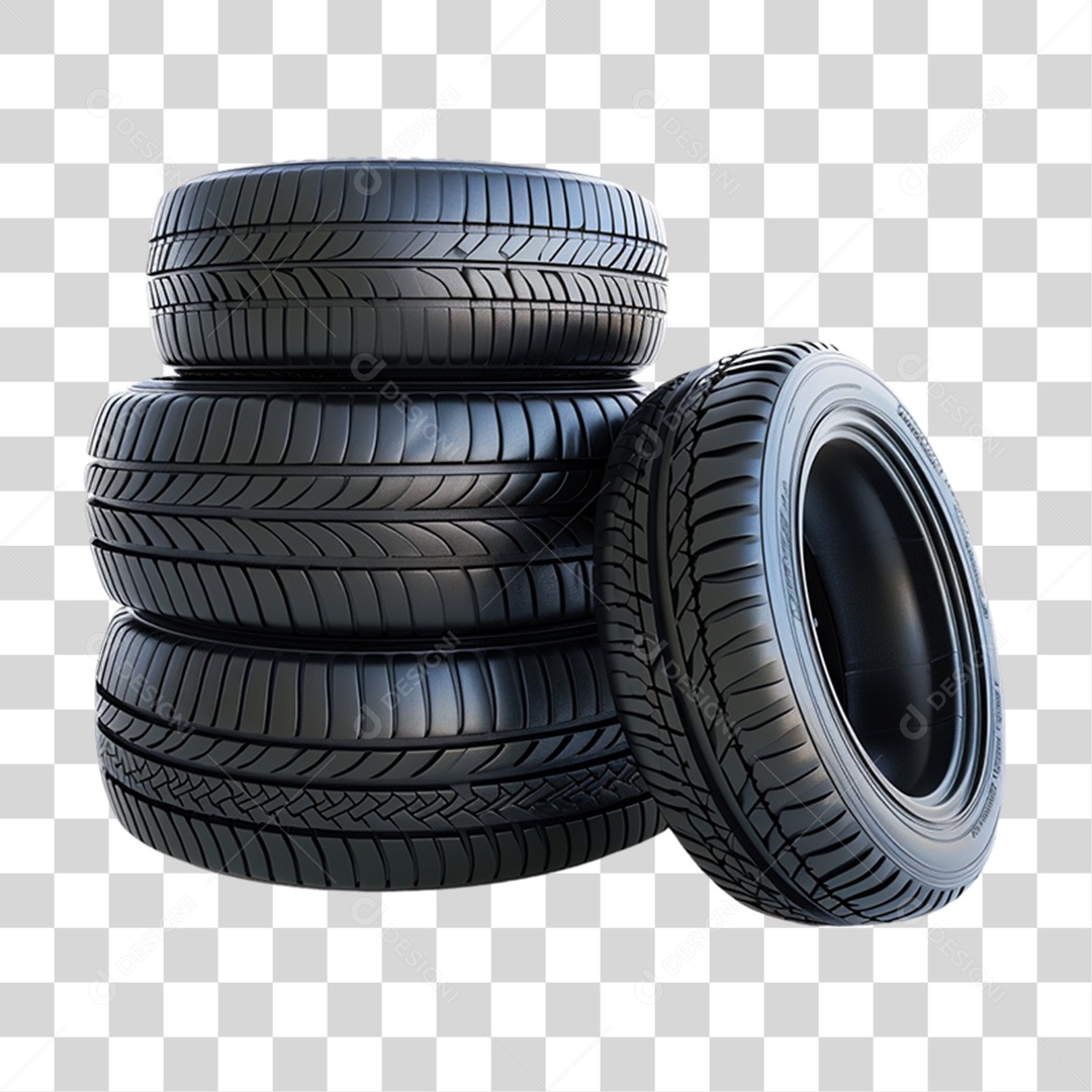Pilha de Pneus PNG Transparente