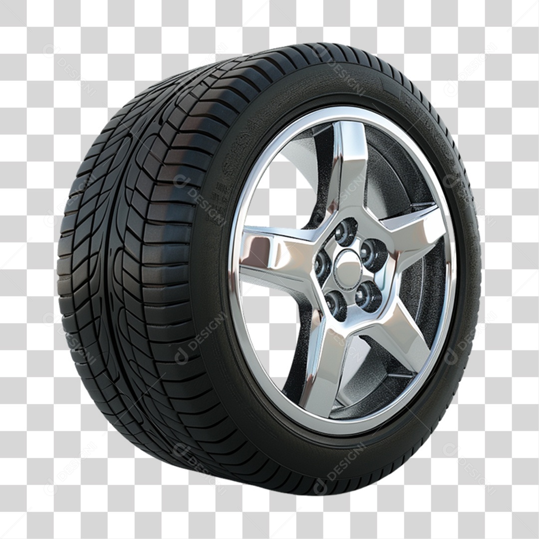 Pneu Roda de Carro PNG Transparente