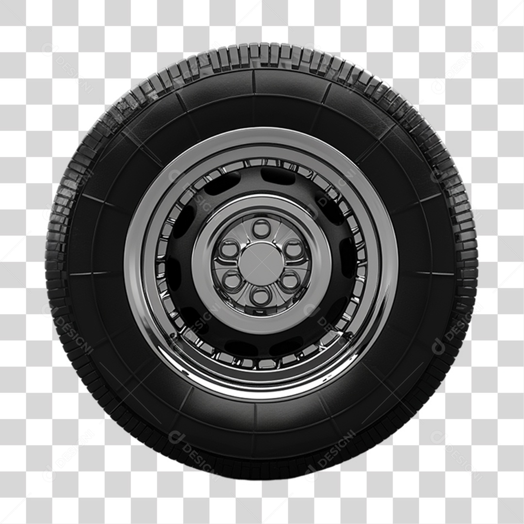Pneu Roda de Carro PNG Transparente