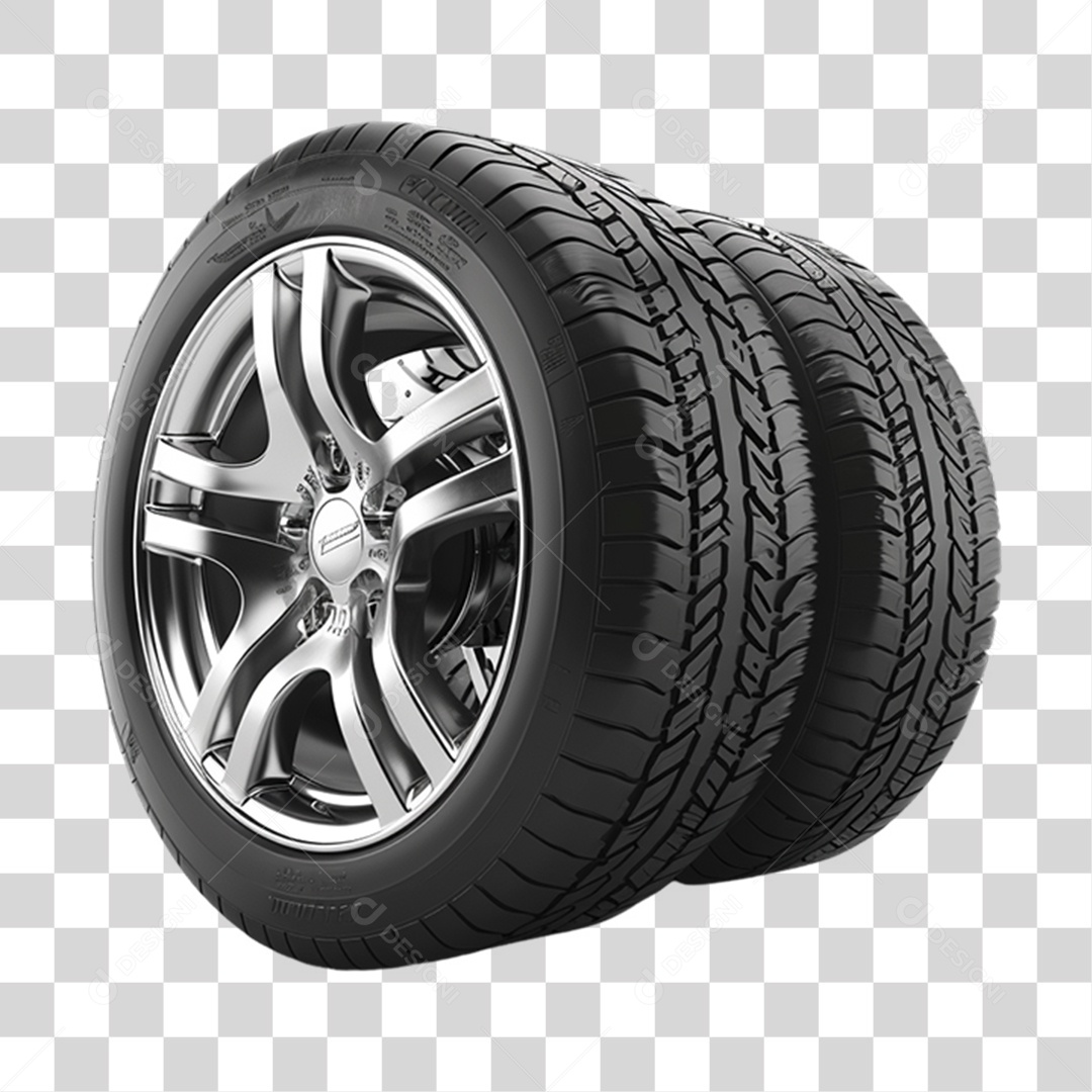 Pneu Roda de Carro PNG Transparente