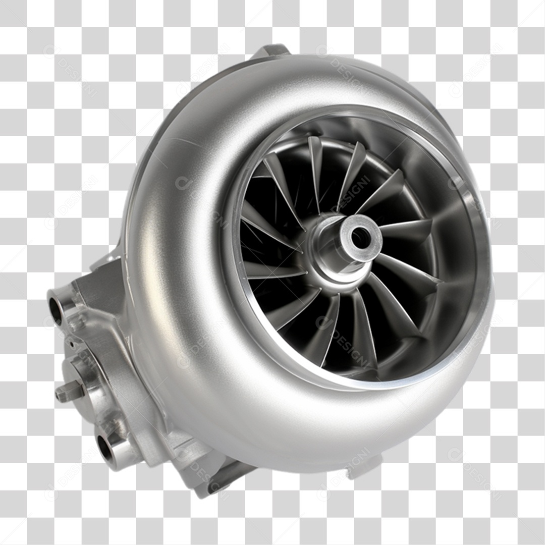 Turbina de Carro Metal PNG Transparente