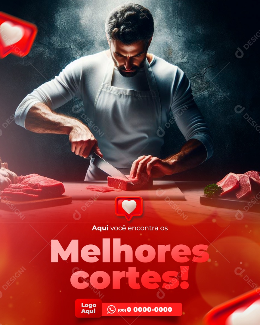 Aqui Você Encontra os Melhores Cortes Social Media PSD Editável