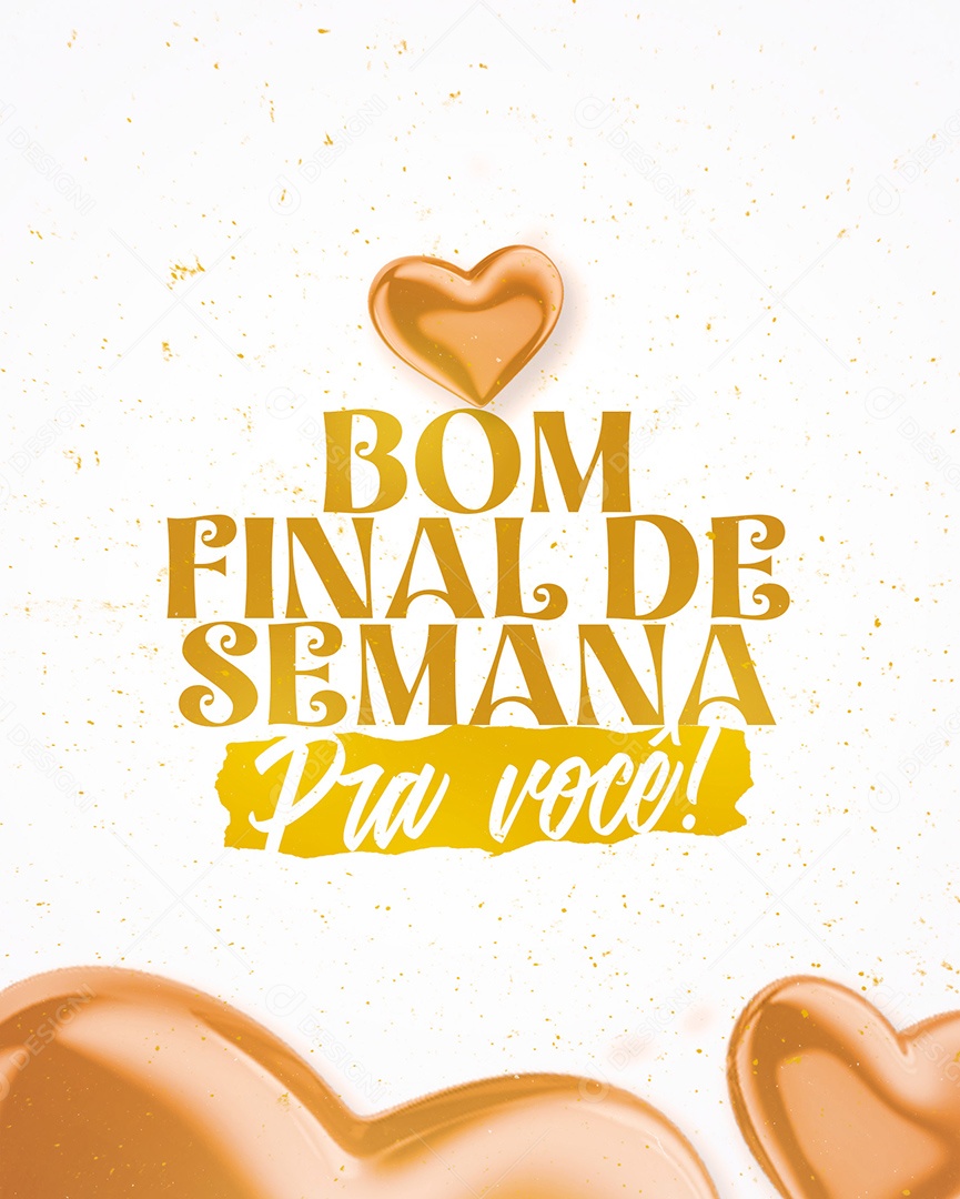 Social Media Bom Final de Semana Frase Motivacional PSD Editável