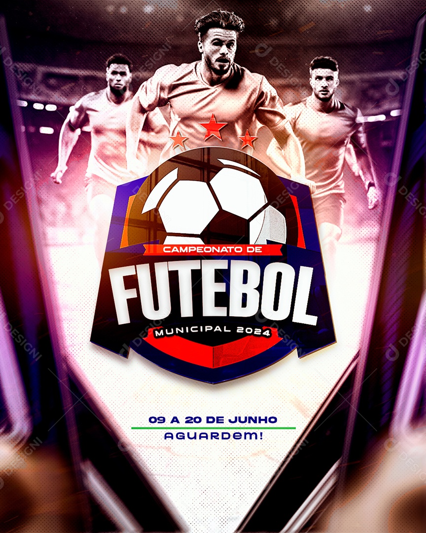 Torneio de Futebol Social Media PSD Editável