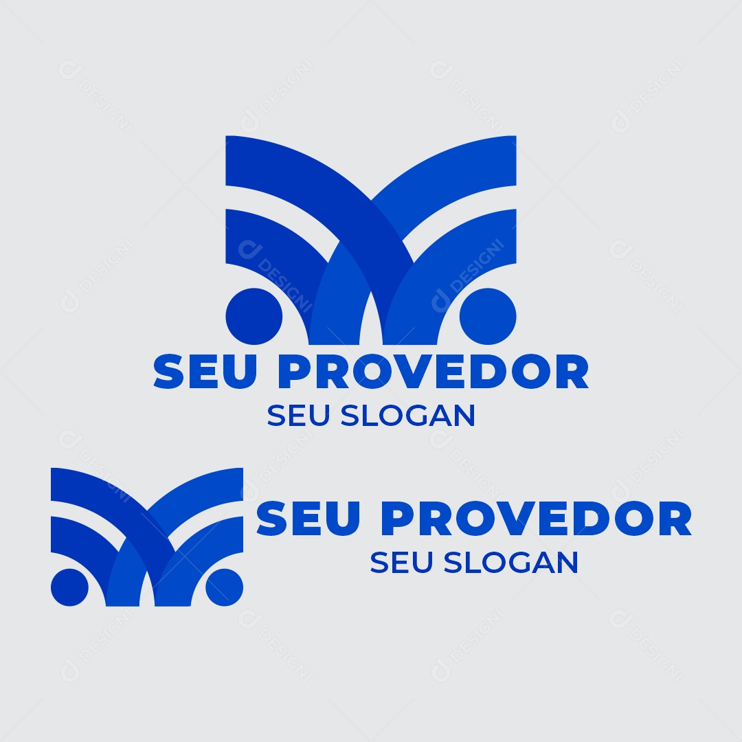 Modelo de Logo de Provedor de Internet Vetor EPS