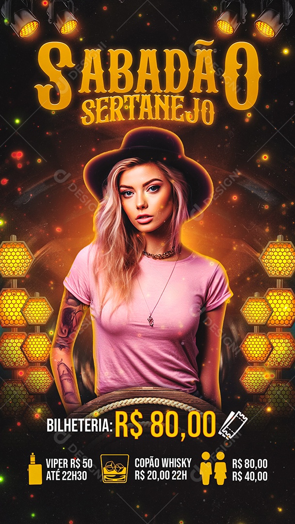 Story Flyer Sabadão Sertanejo Social Media PSD Editável