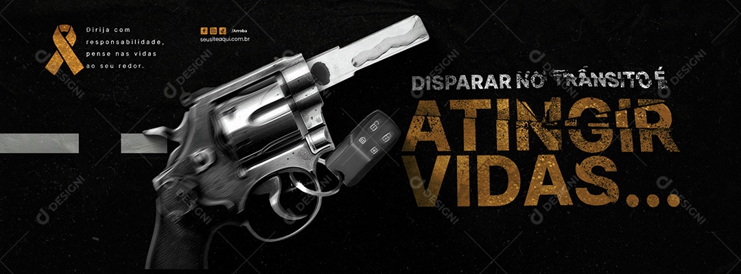 Web Banner Advertising Campaign - Yellow - Editable Social Media PSD