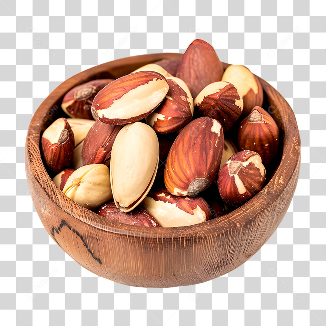 Castanha Do Pará Na Tigela PNG Transparente
