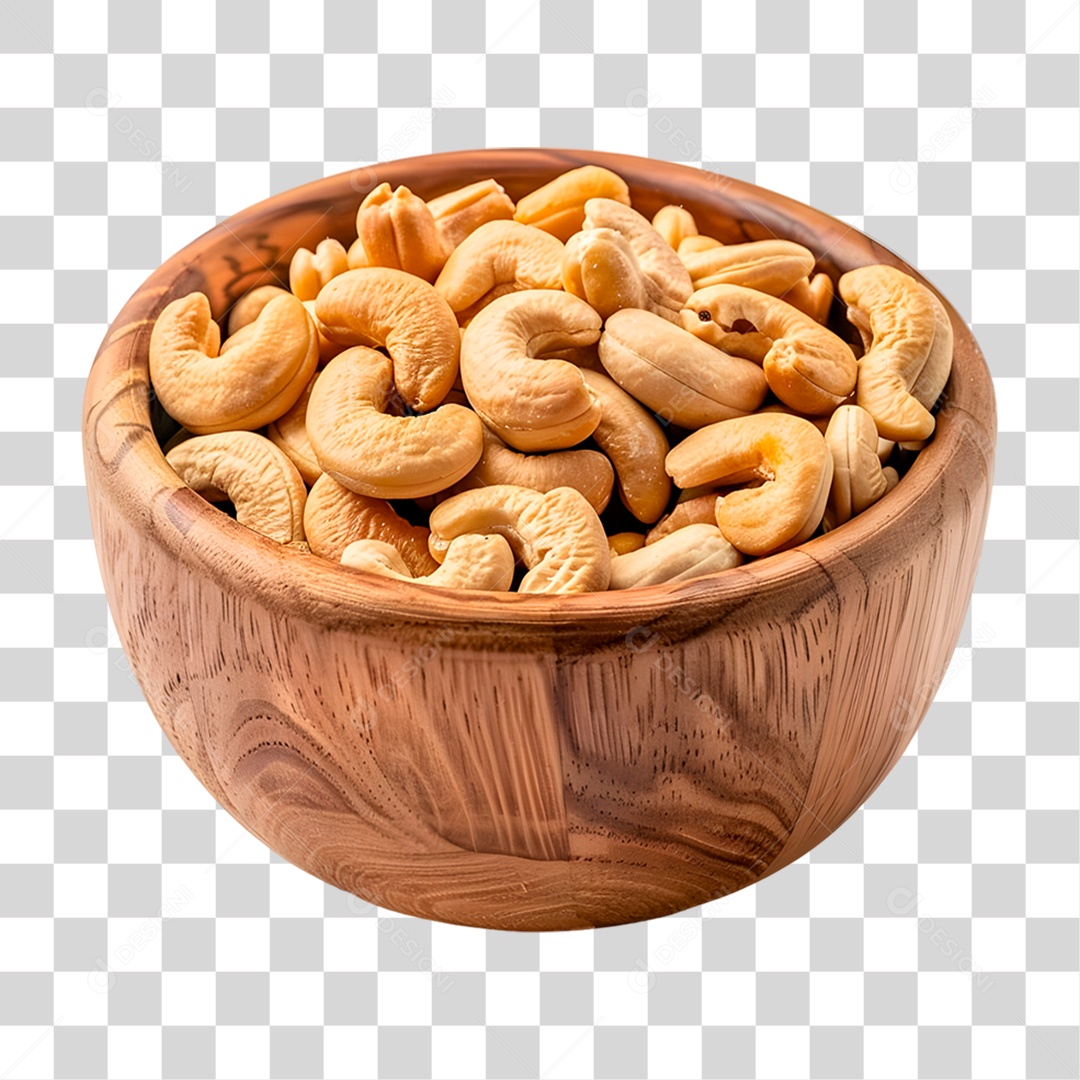 Vasilha Com Castanha de Caju PNG Transparente