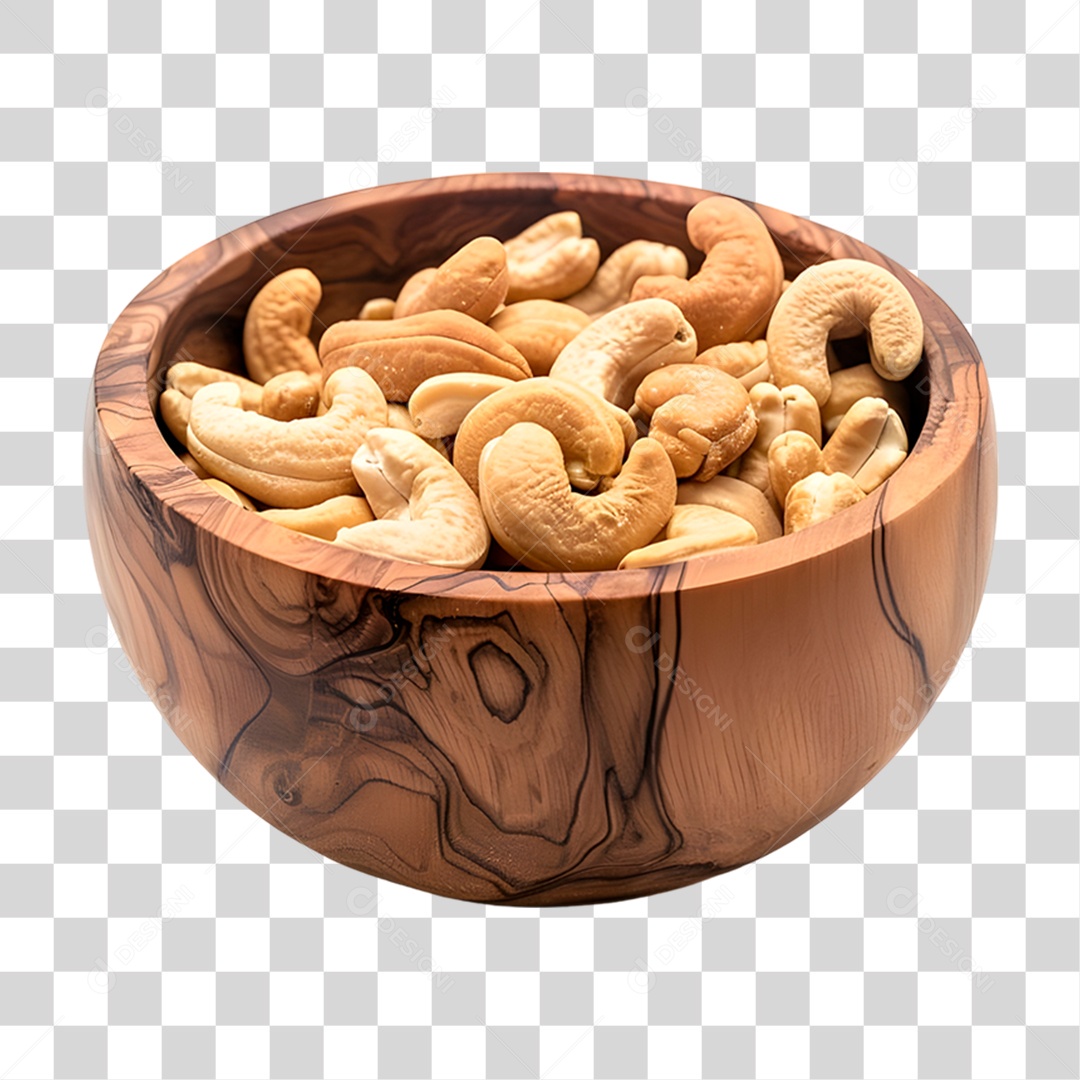 Vasilha Com Castanha de Caju PNG Transparente