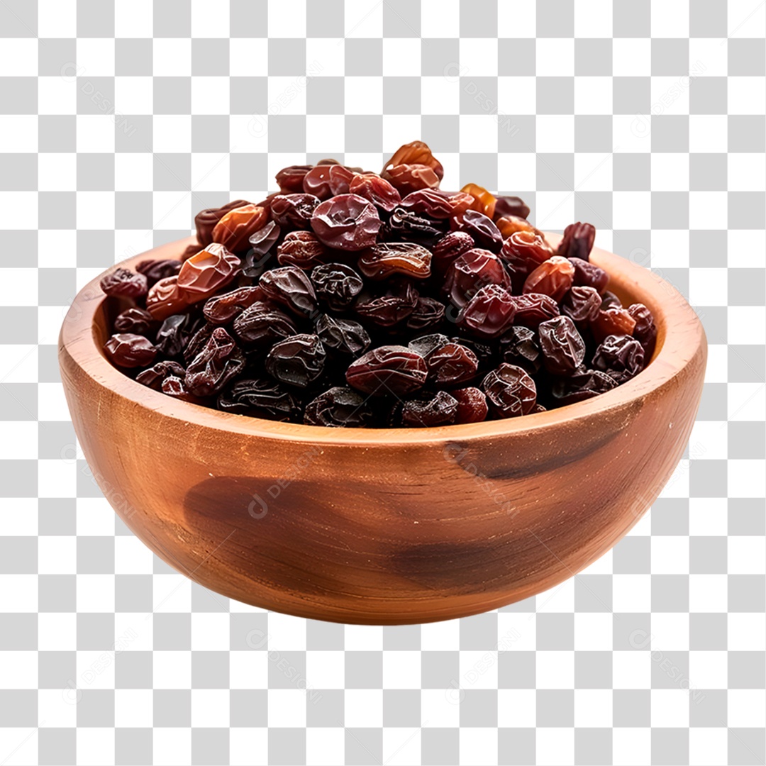 Uva Passas Secas Na Tigela PNG Transparente