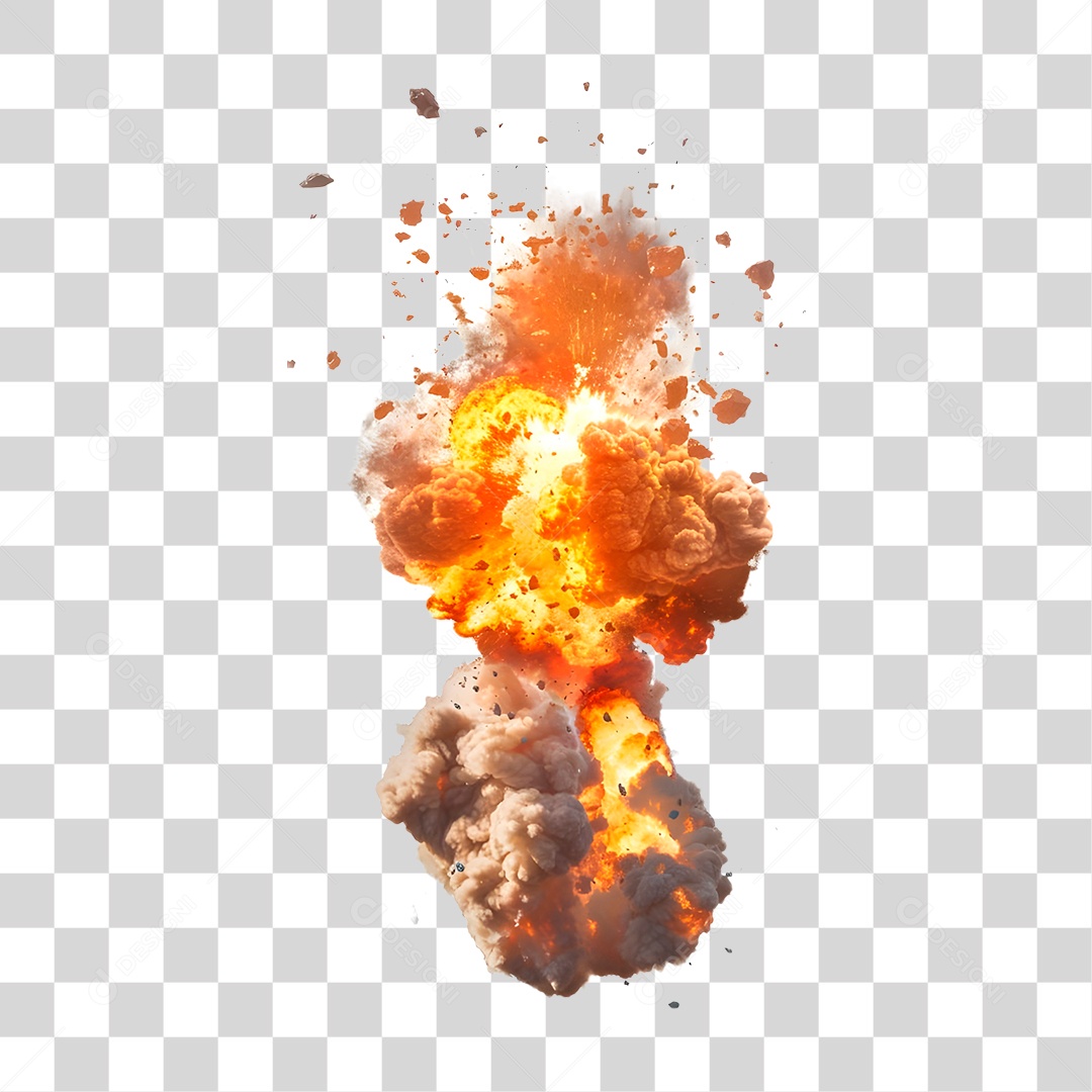 Explosão Catastrófica PNG Transparente.