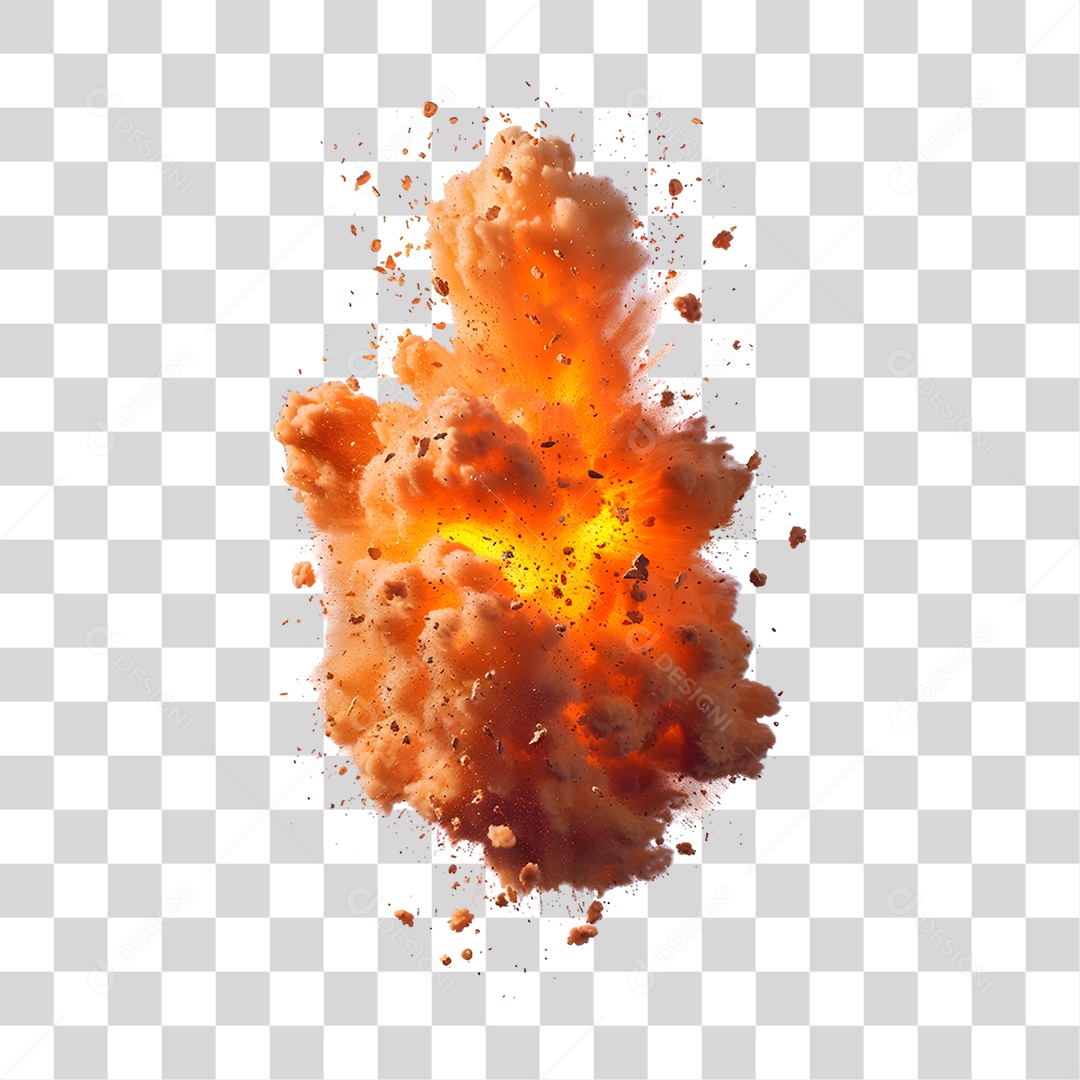 Explosão Catastrófica PNG Transparente.