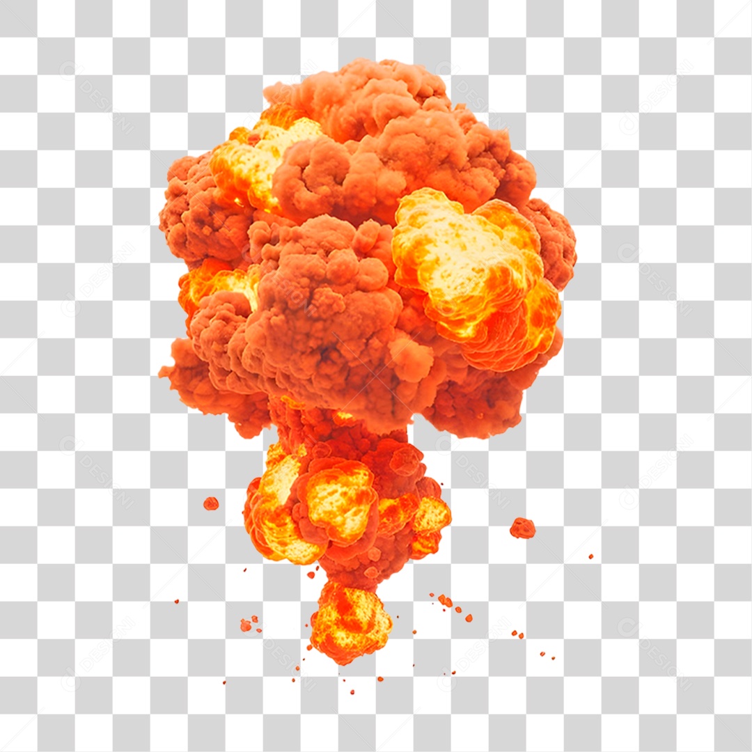 Explosão Catastrófica PNG Transparente.