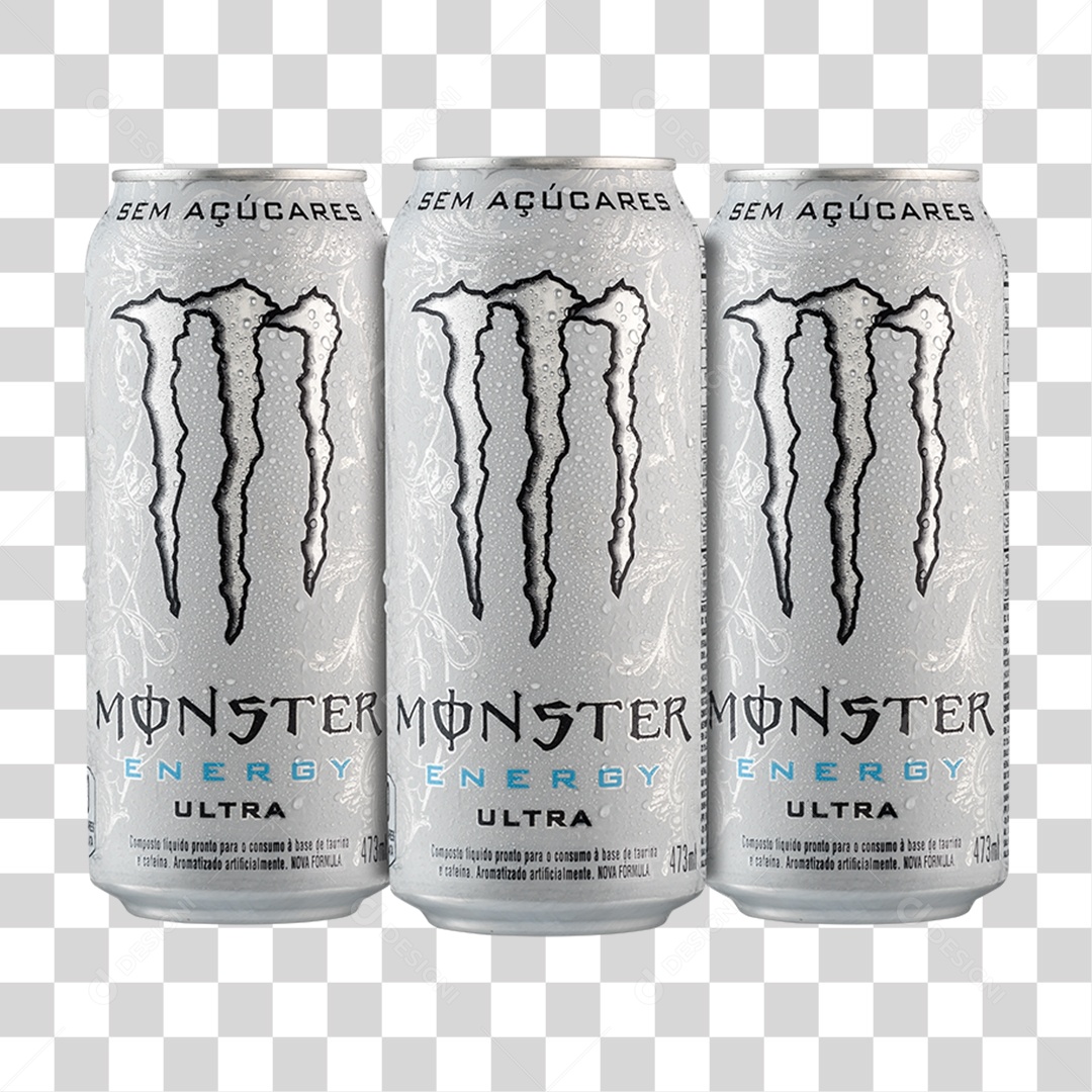 Bebida Energética Monster PNG Transparente