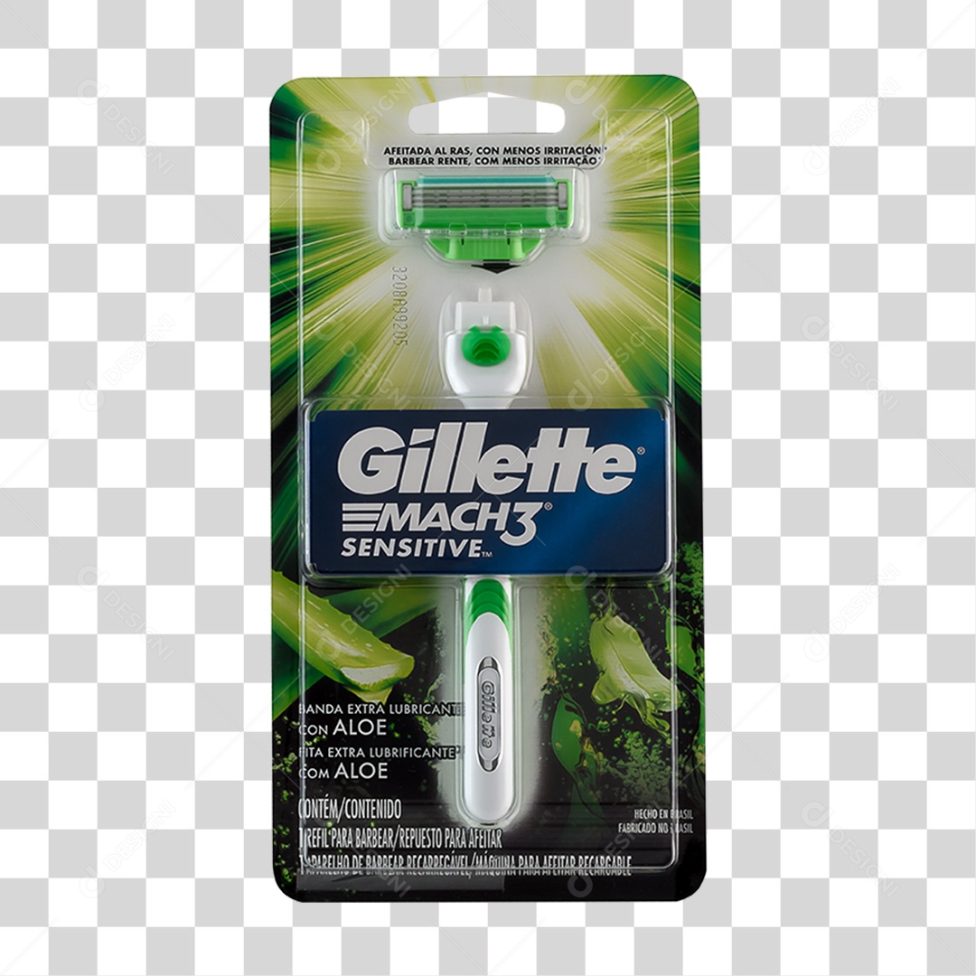 Gillete Barbeador PNG Transparente