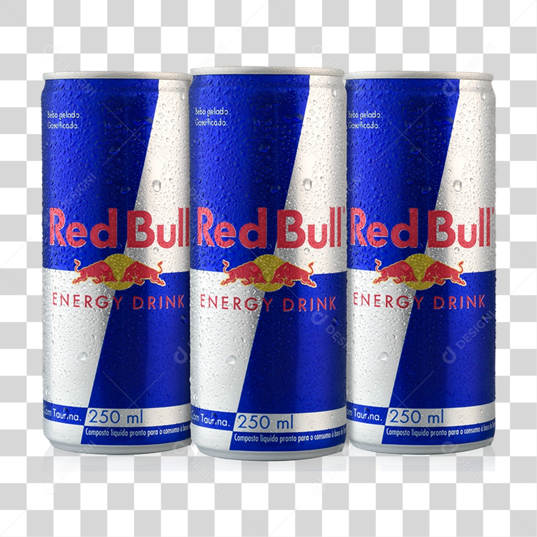 Bebida Energética Red Bull PNG Transparente