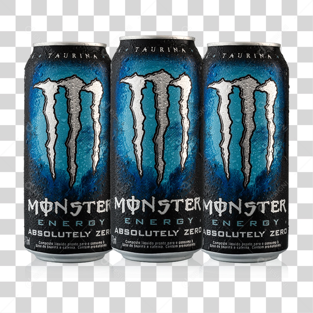 Bebida Energética Monster PNG Transparente