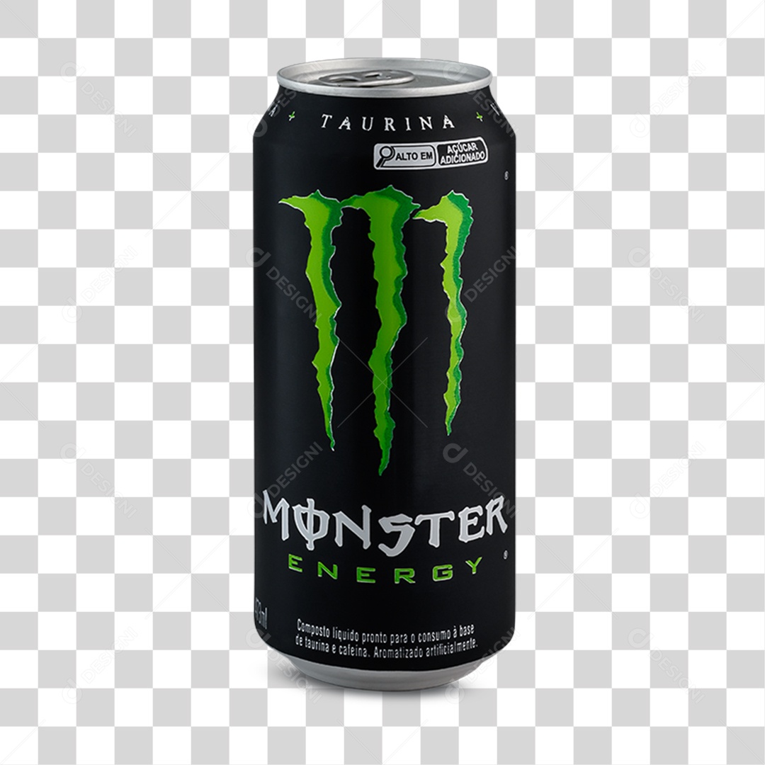 Bebida Energética Monster PNG Transparente