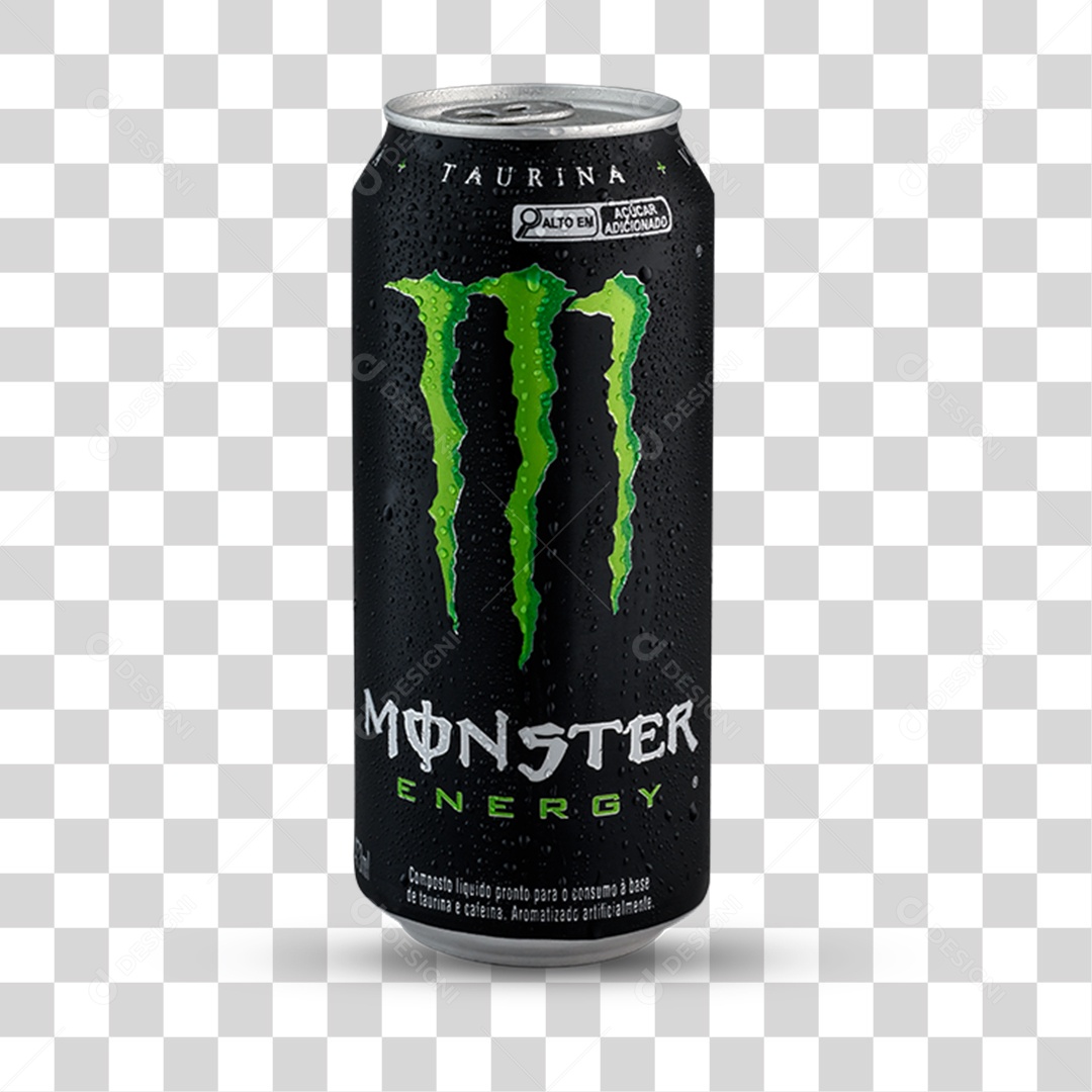 Bebida Energética Monster PNG Transparente