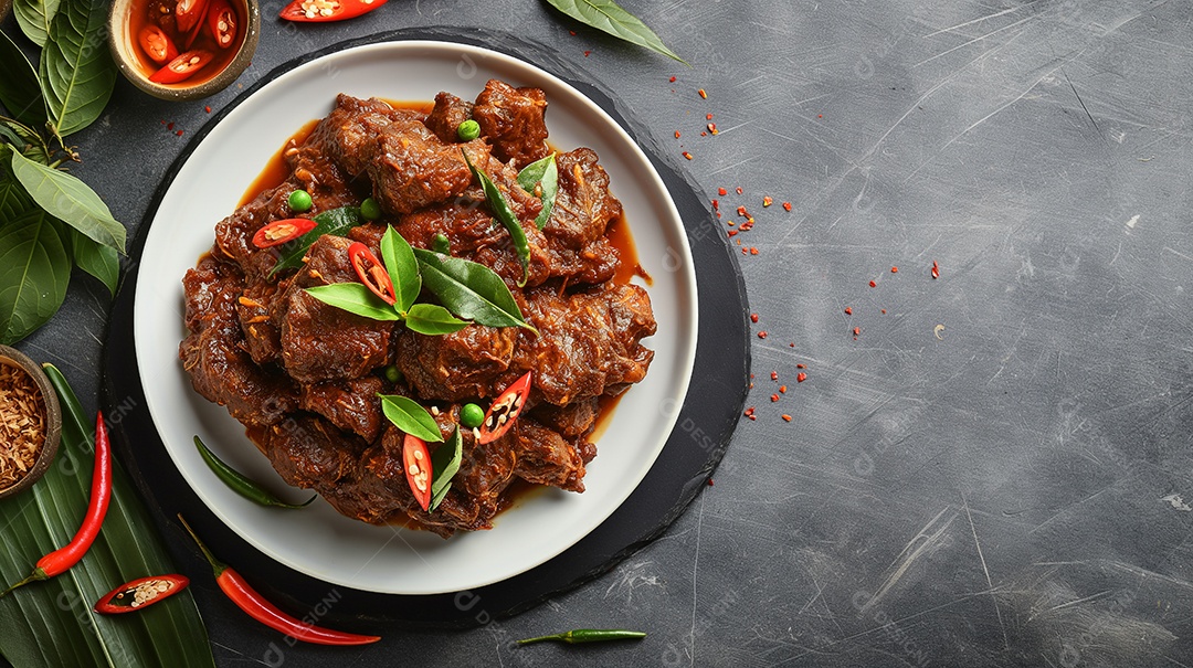 Rendang de carne picante