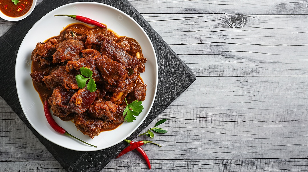 Rendang de carne picante