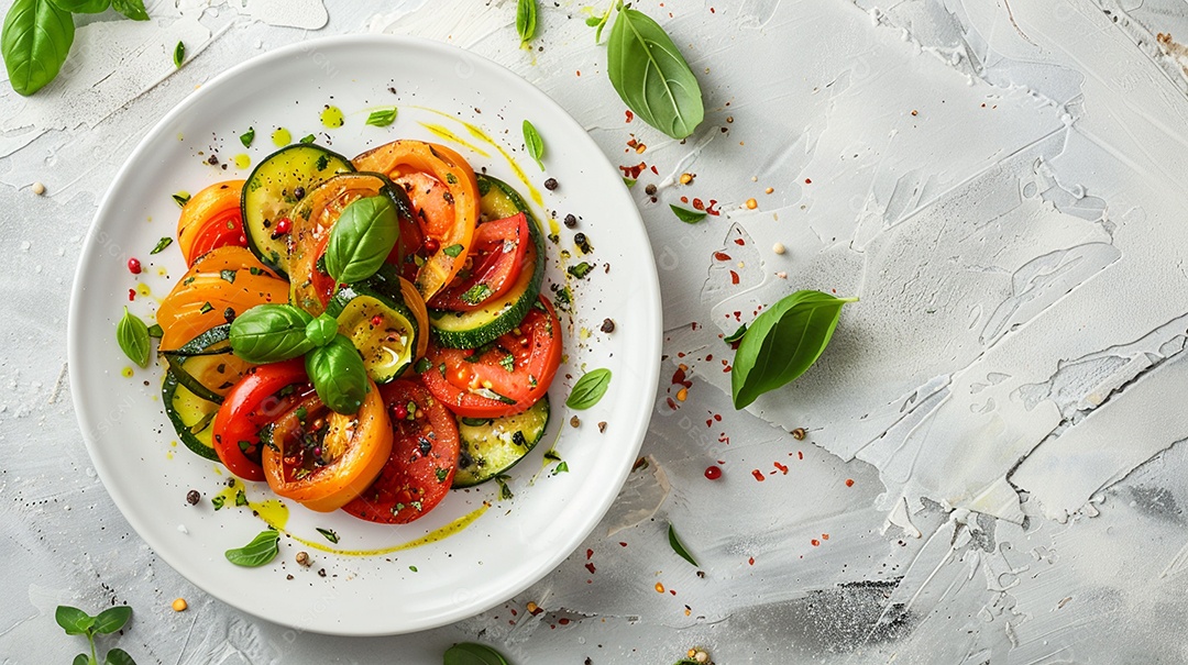 Salada de ratatouille vegano