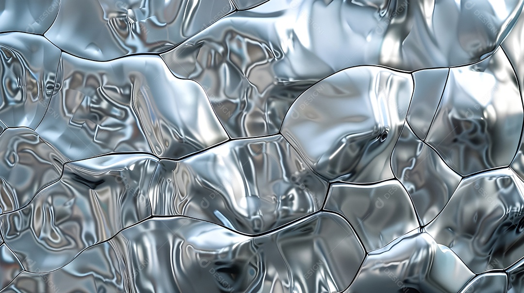 Fundo abstrato de metal holográfico