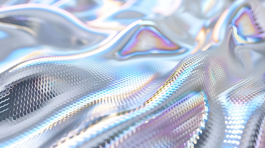 Fundo abstrato prata holográfico