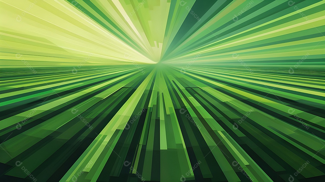 Fundo de raios verdes de quadrinhos abstratos