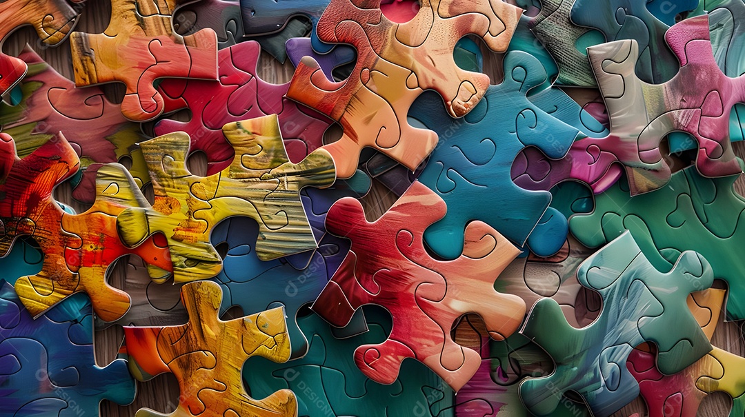 Fundo de peças de jogo de quebra-cabeça