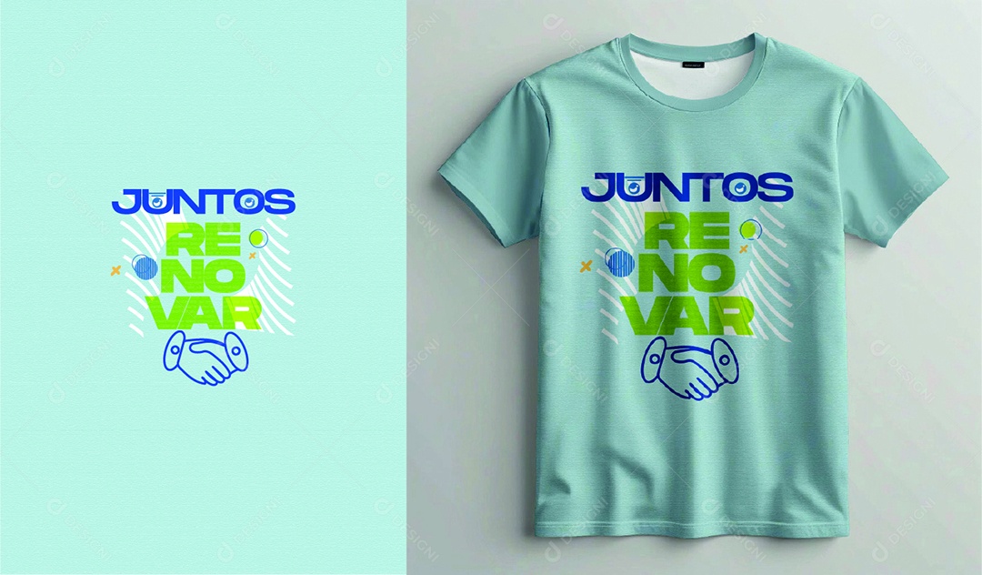 Modelo de Estampa de Campanha Politica Renovar Juntos AI